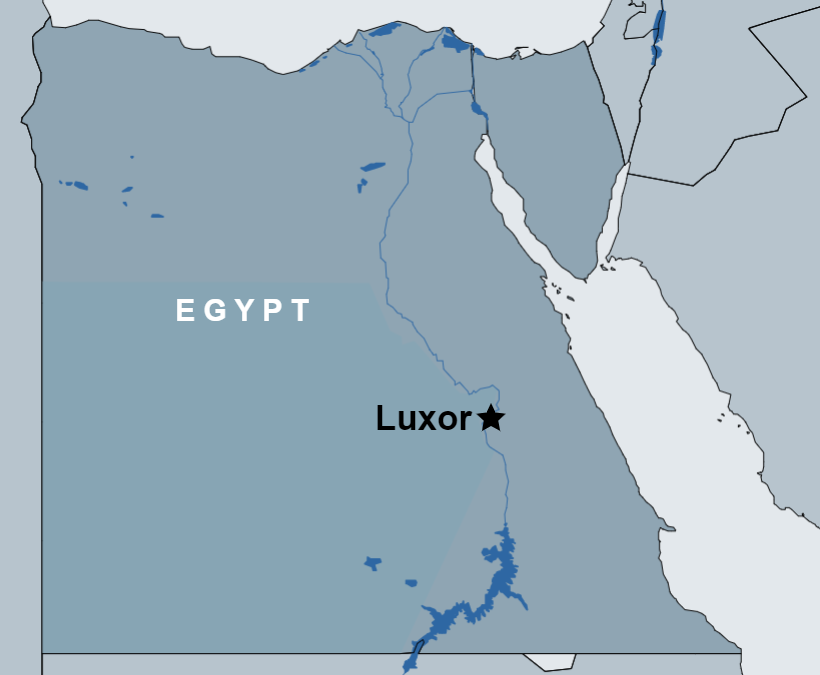 Private tour to the East and West Bank of Luxor map Private tour to the East and West Bank of Luxor map