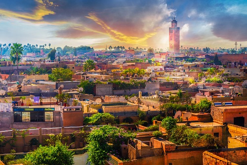 5 Days Marrakesh and Fez Tour map 5 Days Marrakesh and Fez Tour map