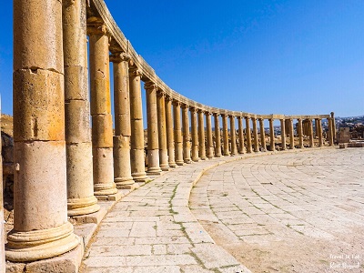 Plaza Oval de Jerash Jordania