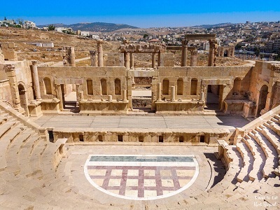 Nordtheater von Jerash Jordan