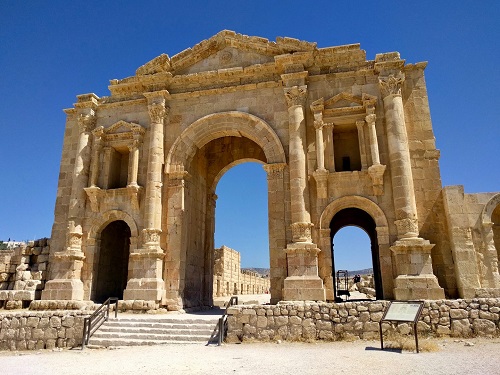 Hadriansbogen von Jerash Jordan