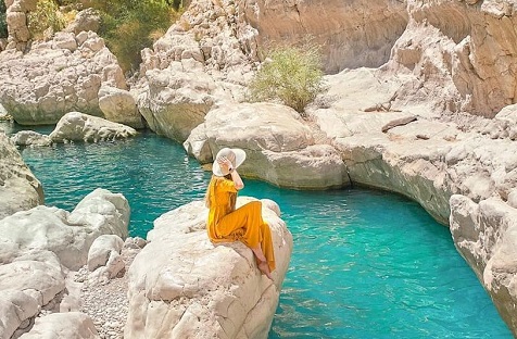 Visite de Wadi Shab au départ de Mascate