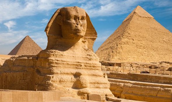 The Pyramids Of Egypt and Sphinx