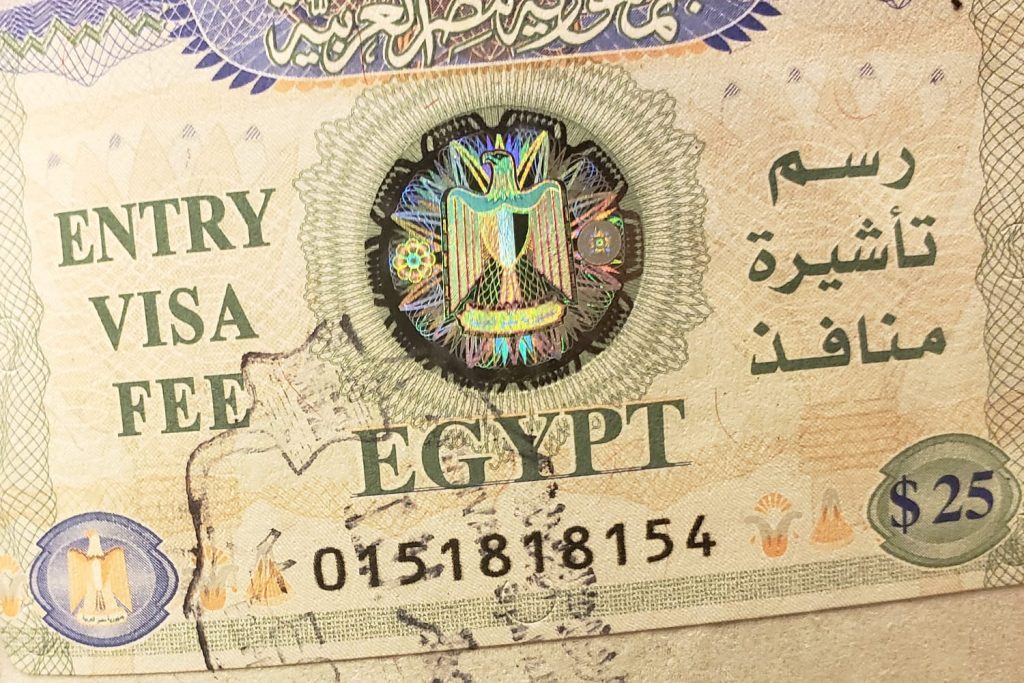 travel document for egypt